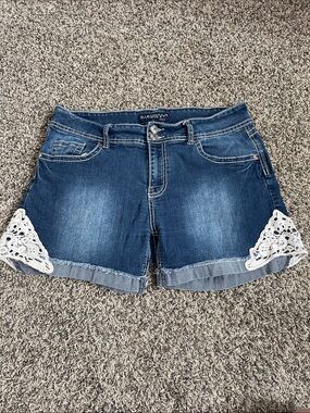 Womens Blue Savvy jeans shorts size 14